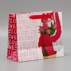 Пакет подарочный ламинированный двухсторонний, упаковка, «Стиль», ML 23 х 27 х 11,5 см - Фото 3