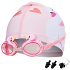 Набор для плавания «На волне: Лебедь»: шапочка, очки, беруши, зажим для носа - Фото 6