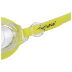 Очки для плавания детские ONLYTOP, беруши, цвет салатовый/жёлтый - Фото 3