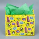 Пакет подарочный ламинированный с тишью, упаковка, «Улыбайся», MS 23 х 18 х 10 см (комплект 2 шт) - фото 22133121