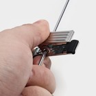 Плечики - вешалки для брюк и юбок Доляна, 45×27 см, 3 шт., с зажимами, сорт С, широкие плечики, дерево - Фото 5