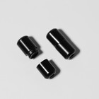 Фиксатор для шнурков, пара, d = 8 мм, 1,8 см, цвет чёрный - Фото 3