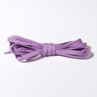 Шнурки для обуви, пара, плоские, 8 мм, 120 см, лавандовые - Фото 3
