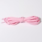 Шнурки для обуви, пара, плоские, 8 мм, 120 см, цвет розовый - Фото 3