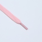 Шнурки для обуви, пара, плоские, 8 мм, 120 см, цвет розовый - Фото 3