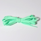 Шнурки для обуви, пара, плоские, 8 мм, 120 см, мятные - Фото 3