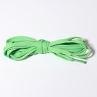 Шнурки для обуви, пара, плоские, 8 мм, 120 см, цвет зелёный - Фото 3
