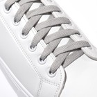 Шнурки для обуви, пара, плоские, 8 мм, 120 см, цвет серый - фото 292260471