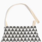 Фартук Доляна "Треугольники", цвет серый, 60 х 67±4см, 100%пэ - Фото 3
