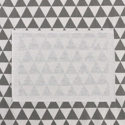 Фартук «Доляна. Треугольники», 60×67±4 см, серый