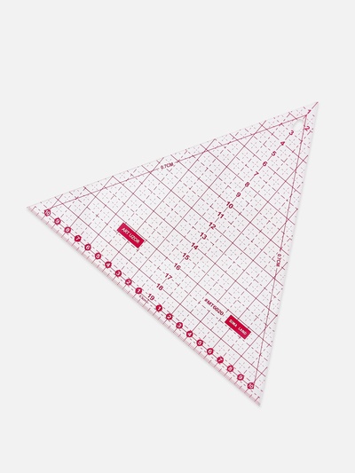 Линейка для квилтинга и пэчворка «Треугольник» 60°, 20×23×0.3 см