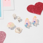 Набор клипс детских (3 пары) «Выбражулька» морская коллекция, цветной - Фото 5