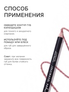 Карандаш для губ JEANMISHEL №302, оттенок натуральный нюдовый - Фото 2