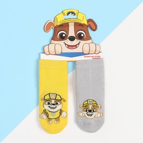 Набор носков "Крепыш" PAW PATROL, 2 пары, 12-14 см 9543699