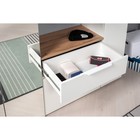 Прихожая Октава 15.123, 1610х354х1976, Белый/Дуб Вотан - фото 25445735