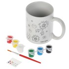 Набор для детского творчества кружка для росписи с декором «Энчантималс» (краски, кисть, стразы) - фото 44632882