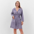 Халат женский, цвет сиреневый, размер 52 - Фото 3