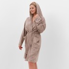 Халат женский, цвет какао с молоком, размер 50 - Фото 4