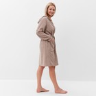 Халат женский, цвет какао с молоком, размер 52 - Фото 2