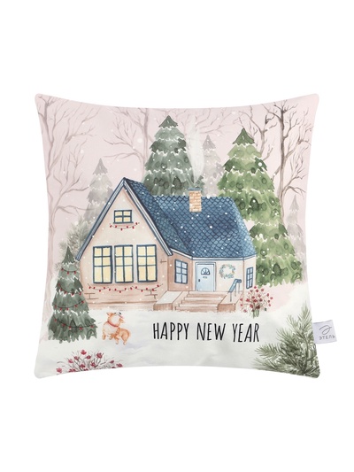 Наволочка декоративная новогодняя «Этель. New Year», 40×40 см, велюр
