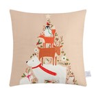 Чехол на подушку Этель Merry Xmas, 40*40 см, 100 п/э, велюр 9377234 - фото 12959931