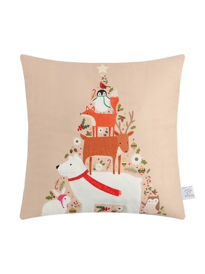 Наволочка декоративная новогодняя «Этель. Merry Xmas», 40×40 см, велюр