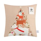 Чехол на подушку Этель Merry Xmas, 40*40 см, 100 п/э, велюр 9377234 - фото 12959935