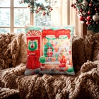 Наволочка декоративная новогодняя «Этель. Зимние радости», 40×40 см, велюр - Фото 1