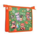 Папка для тетрадей, А5, пластиковая, 19×23×5 см «Зверята» - Фото 2