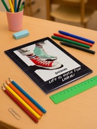 Дневник школьный для 1-11 классов, «Кеды зелено-красные», твёрдая обложка 7БЦ, матовая ламинация, выборочный лак, 40 листов - Фото 2