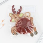 Брелок-пушистик новогодний «Олень» - Фото 5