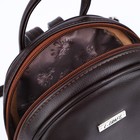 Рюкзак молодёжный на молнии, наружный карман, цвет тёмно-коричневый - Фото 4