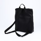 Рюкзак молодёжный на молнии, цвет чёрный - Фото 2