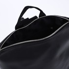 Рюкзак молодёжный на молнии, цвет чёрный - Фото 4
