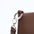 Сумка кросс-боди L-Craft на молнии, наружный карман, цвет коричневый - Фото 4