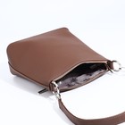 Сумка кросс-боди L-Craft на молнии, наружный карман, цвет коричневый - Фото 5