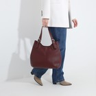 Сумка-мешок L-Craft на молнии, наружный карман, цвет бордовый - Фото 6