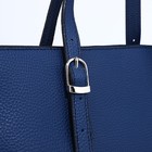Сумка тоут L-Craft на молнии, наружный карман, цвет синий - Фото 4