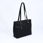 Сумка тоут L-Craft на молнии, наружный карман, цвет чёрный - фото 22135212