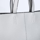 Сумка-тоут L-Craft на молнии, цвет серебряный - фото 22135286