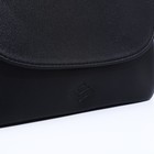 Сумка-мессенджер L-Craft на молнии, наружный карман, цвет чёрный - Фото 4