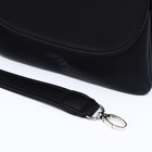 Сумка-мессенджер L-Craft на молнии, наружный карман, цвет чёрный - Фото 6