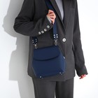 Сумка-мессенджер L-Craft на магнитах, наружный карман, цвет синий - Фото 7