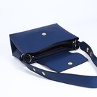 Сумка-мессенджер L-Craft на магните, наружный карман, цвет синий - Фото 4