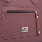 Сумка тоут L-Craft на молнии, 2 наружных кармана, цвет розово-коричневый - Фото 4