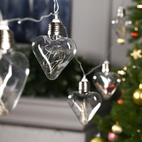 

НИТЬ ROSA. 3 м, с насад. “Лампочки сердца” 8 см, IP20, Н.С. LED-80-12V, 8 режимов, Т/БЕЛЫЙ 69