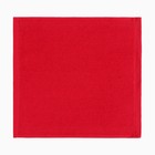 Салфетка махровая 30х30см (фас 5шт) красный,360 г/м, хл100% - Фото 2