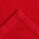 Салфетка махровая 30х30см (фас 5шт) красный,360 г/м, хл100% - Фото 4