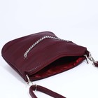 Сумка кросс-боди Janelli на молнии, 2 наружных кармана, цвет бордовый - фото 24740761