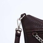Сумка кросс-боди Janelli на молнии, 2 наружных кармана, цвет коричневый - Фото 5
